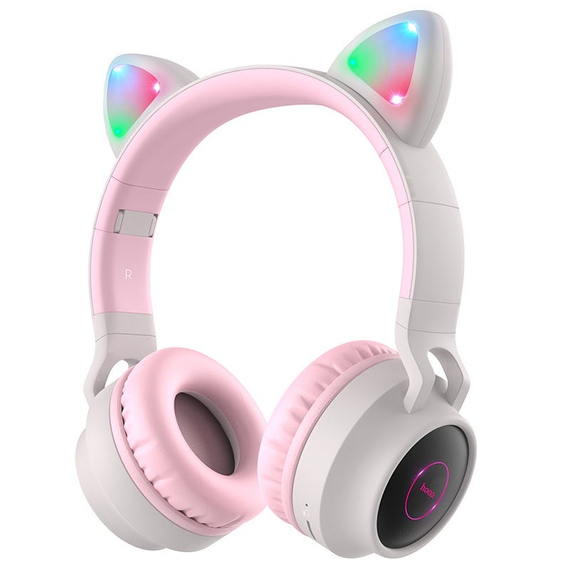 HOCO W27 CAT EAR WIRELESS EARPHONES GRAY
