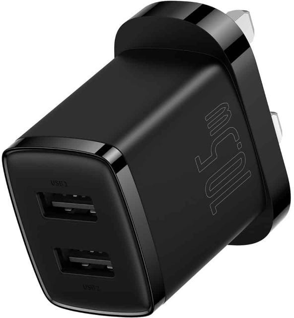 Baseus Compact Charger 2U 10.5W UK black