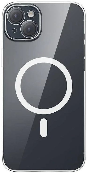OS-Baseus Lucent Series Magnetic Phone Case for iP 15, Clear