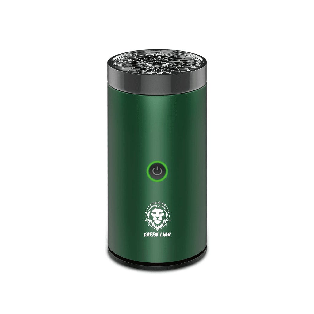 Green Lion Smart Bakhour Rechargeable Electric Car Incense Burner Green