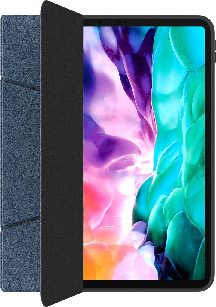 Green Lion Stand Mate Premium Leather Case For iPad 12.9 Blue