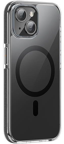 Hoco AS6 Transparent anti-fall magnetic protective case iP15 transparent black