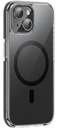 Hoco AS6 Transparent anti-fall magnetic protective case iP15 transparent black