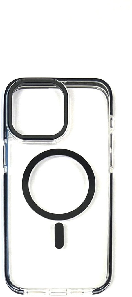 Hoco AS6 Transparent anti-fall magnetic protective case iP15 Pro transparent black