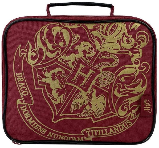 Harry Potter Basic Lunch Bag (Burgundy) - Crest