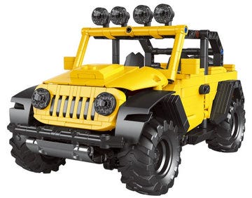 DECOOL 3901 / PROGRAMMING REMOTE CONTROL YELLOW SHADOW "JEEP WRANGLER" MODEL / OFF ROAD COLLECTION