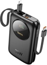 HOCO Q19 Lucky 30W fully compatible power bank with digital display and cable(10000mAh) Black