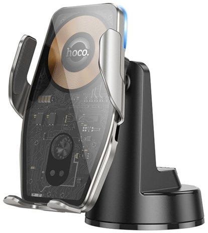 Hoco Hw27 Traveler Infrared Rgb Wireless Fast Charging Car Holder(Center Console)