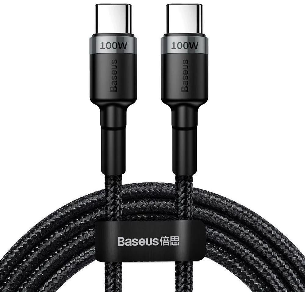 Baseus Cafule PD 2.0 100W Flash Charging Type-C To Type-C Cable (20V 5A)2M Gray+Black
