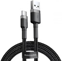 Baseus Cafule Cable USB For Type-C 2A 2M Gray+Black