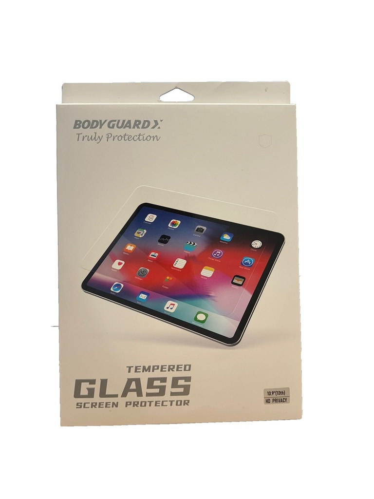CLEARBODY GUARDX PAD GLASS HD PRIVACY 10.9"(10th generation) CLEAR