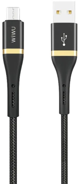 Wiwu Elite Data Cable ED-102 2.4A USB To Micro USB 2M - Black