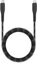 ENERGEA NYLOFLEX CABLE, USB-C TO LIGHTNING C94 MFI 3M – BLACK