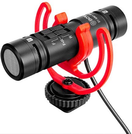 Boya BY-MM1 Pro Dual-Capsule Condenser Microphone - ميكروفون