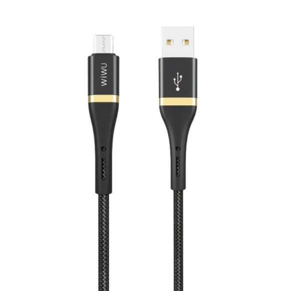 Wiwu Elite Data Cable ED-102 2.4A USB To Micro USB 3M - Black