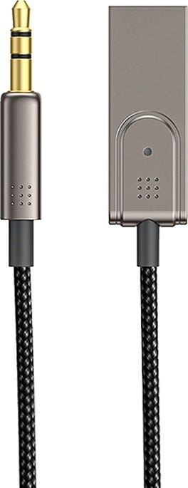 Wiwu Car Wireless Audio Cable With Built-In Microphone - Black