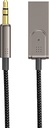 Wiwu Car Wireless Audio Cable With Built-In Microphone - Black
