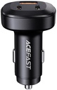Acefast B3 66W(USB-C+USB-C+USB-A) Three-Port Metal Car Charger Black