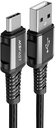 Acefast C1-04 USB-A To USB-C Aluminum Alloy Charging Data Cable Black