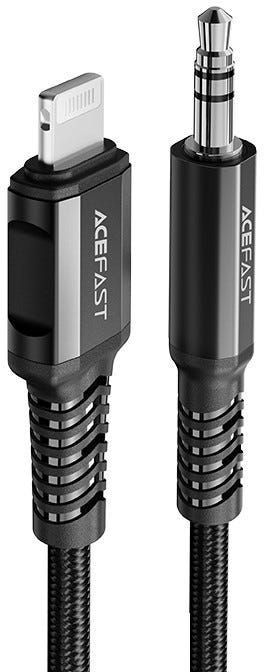 Acefast C1-06 Lightning To 3.5Mm Aluminum Alloy Audio Cable Black