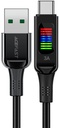 Acefast C7-04 USB-A To USB-C Zinc Alloy Charging Data Cable With Display