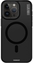 Youngkit Skin Feel Rock Sand Magsafe Case For iPhone 15 Pro Max - Black