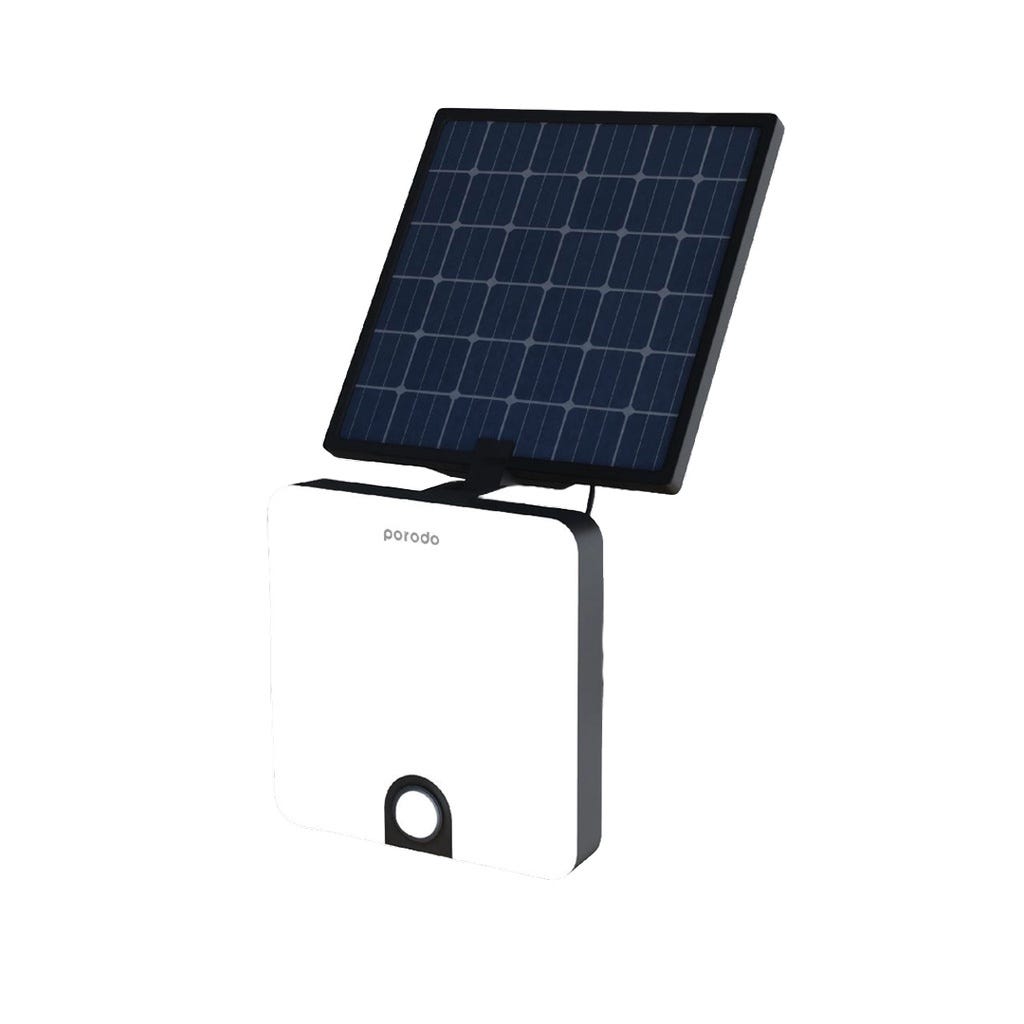 Lifestyle By Porodo Smart Outdoor Solar Lamp With Built-in Battery Black