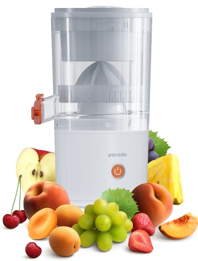 Porodo Lifestyle Portable Cordless Citrus Juicer 200ml White