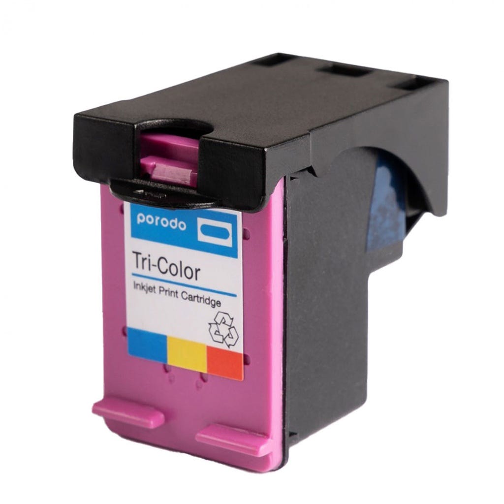 Porodo Tri-Color 62 Ink Cartridge Black