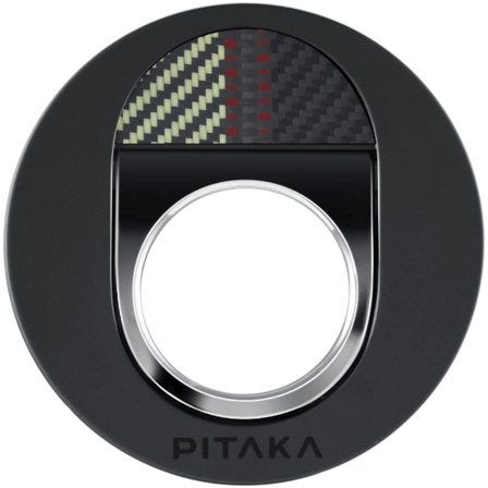 Pitaka MagEZ Phone Grip 2 / Stand - Overturey Twill, Thin and lightweight, MagSafe, Built in NFC Ch