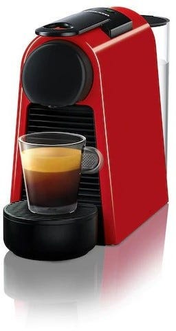 Nespresso Essenza Mini Coffee Machine, Red