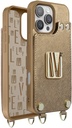 Levelo Serena Leather Case-iPhone 16 Pro -Gold
