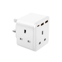 BAZIC GOPORT CUBE, EXTENSION WALL CHARGER WITH BUILT-IN USB OUTPUT - WHITE