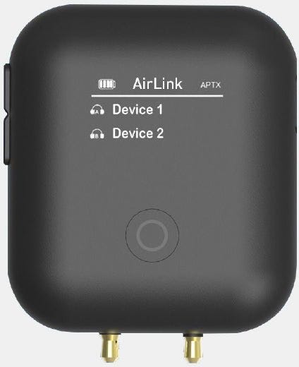 Energea Airlink, Dual Channel Airplane Bluetooth Transmitter - Black