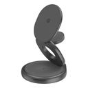 Bazic Gomag Gyre, 360 Rotating Base 3 In 1 Wireless Charger With Apple Watch And Airpods Charging -