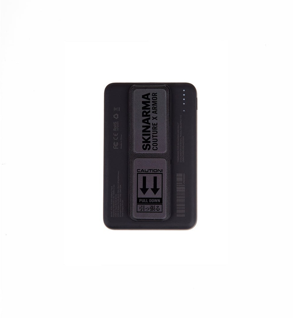 Skinarma Kira Kobai Magnetic Power Bank 5000 Mah 20W Usb-C Pd With Smart Grip Stand Black