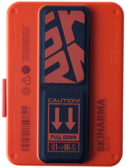 SKINARMA MAGNETIC CARDHOLDER WITH GRIP-STAND ~ SPUNK Orange