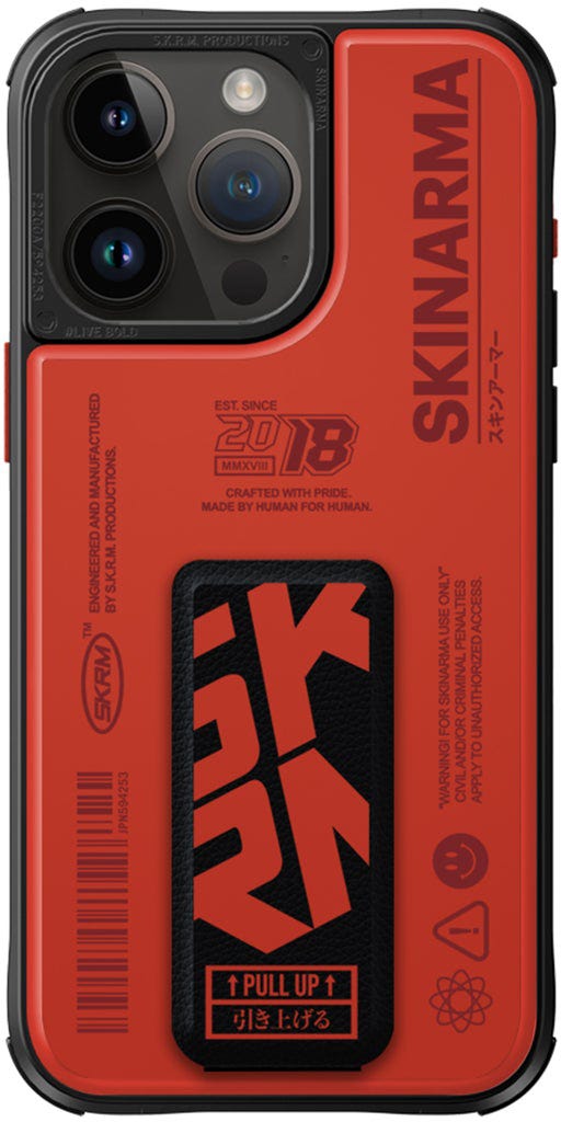 Skinarma Iphone 15 Pro 6.1 (2023) Spunk (Mag-Charge + Grip-Stand)Orange
