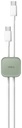 Uniq Pod Adhesive Cable Organizers 8-In-1 Pack - Mist Green (Green)