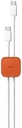 UNIQ POD ADHESIVE CABLE ORGANIZERS 8-IN-1 PACK - SIENNA ORANGE (DEEP ORANGE)