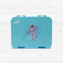 Lunch Box Bonjour Tiff Box Bento, 6/4 CMPT, Blue Astronaut