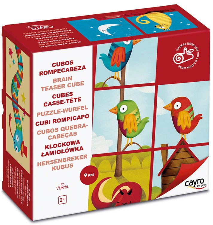 Wooden Brainteaser Cubes