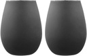 Aurora Matte Blk Glass Tumbler