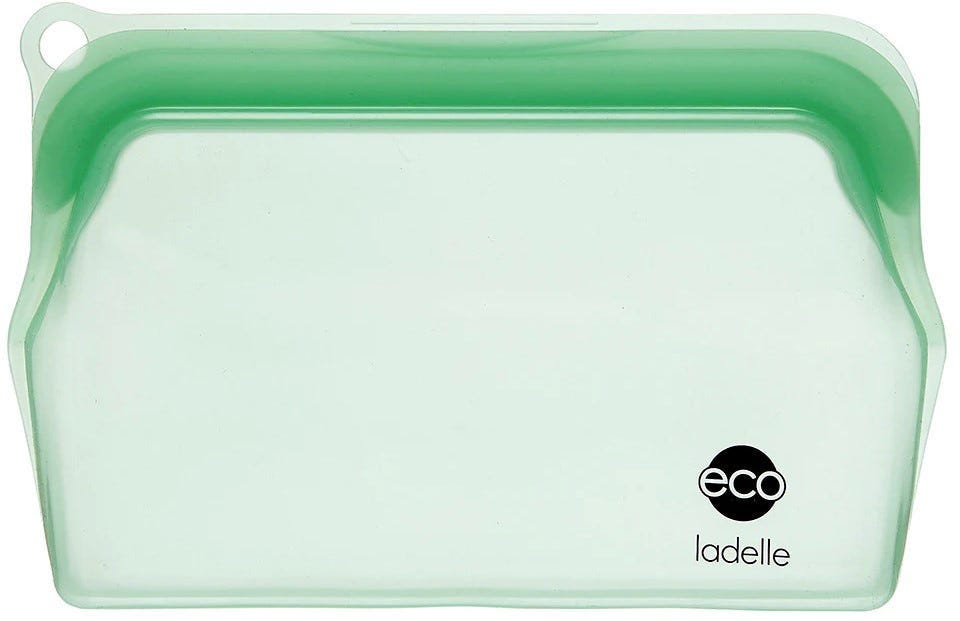 Ladelle Eco Store It Green Snack Zip Lock Bag