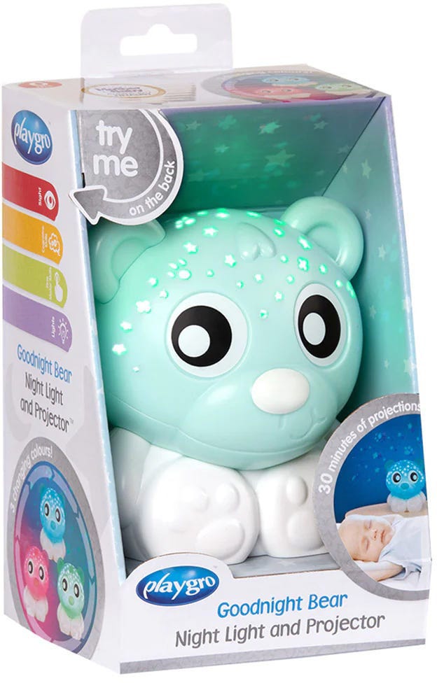 Goodnight Bear Night Light and Projector (Mint and White) - PG0188118