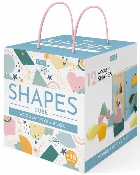 WOODEN TOYS AND BOOK SHAPES