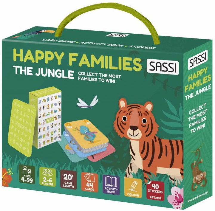 CARD GAMES - HAPPY FAMILIES. THE JUNGLE
