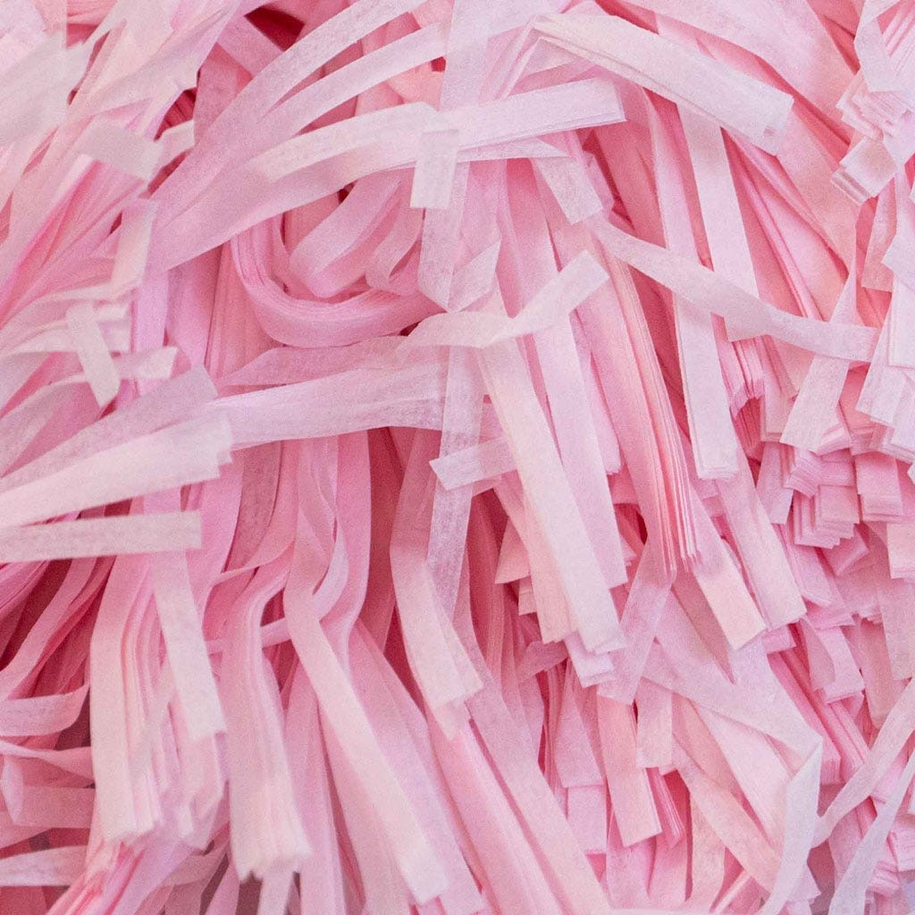 Light Pink Shreded Paper