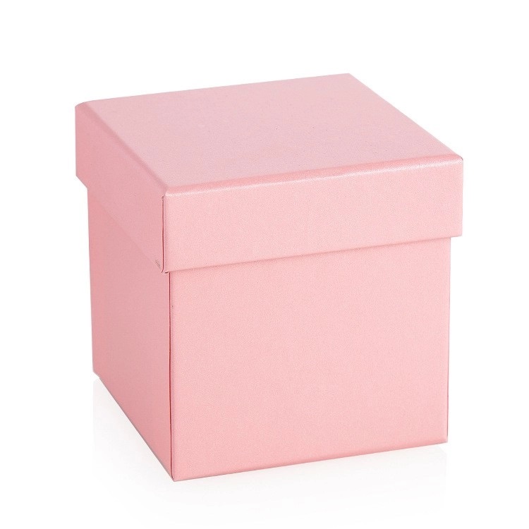 Gift Boxes 11x11x12cm Cube Uni Pure Crystal Rose