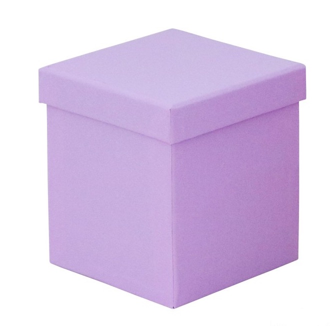 Gift Boxes 11x11x12cm Cube Uni Pure Misty Lilac